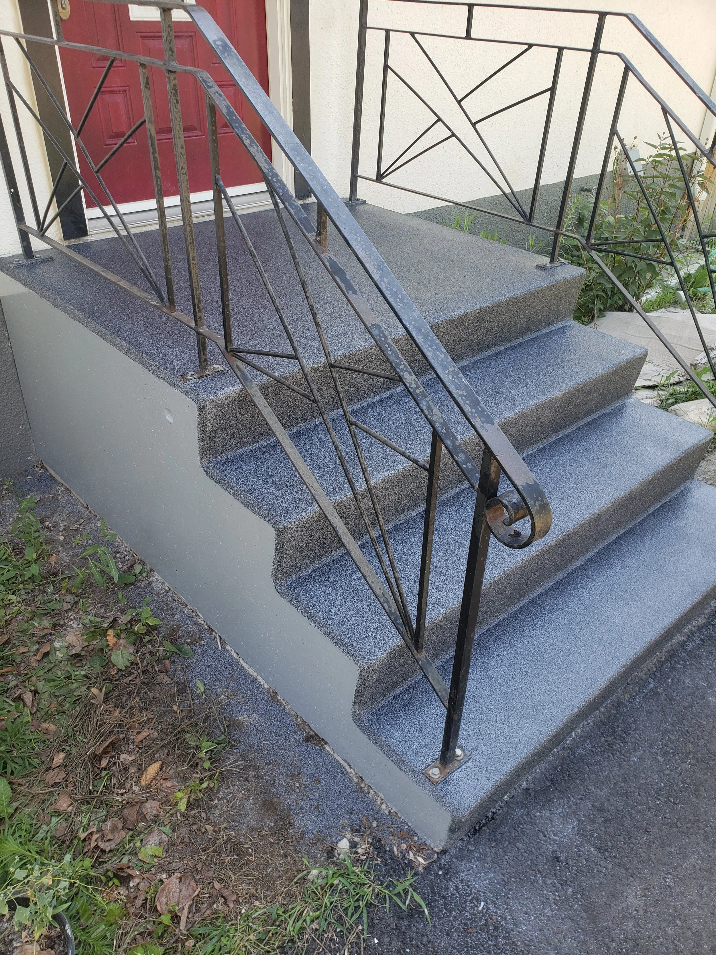 AFTER - Finished in Galaxy Anti-Slip Quartz Stone.