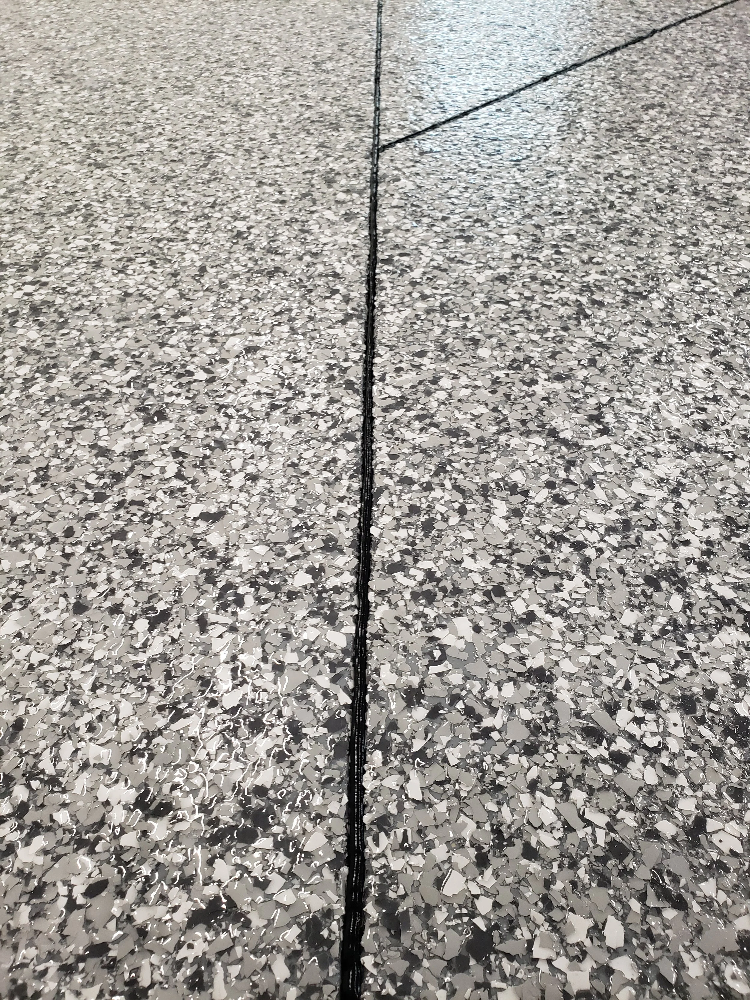 AFTER - Filled control joints.