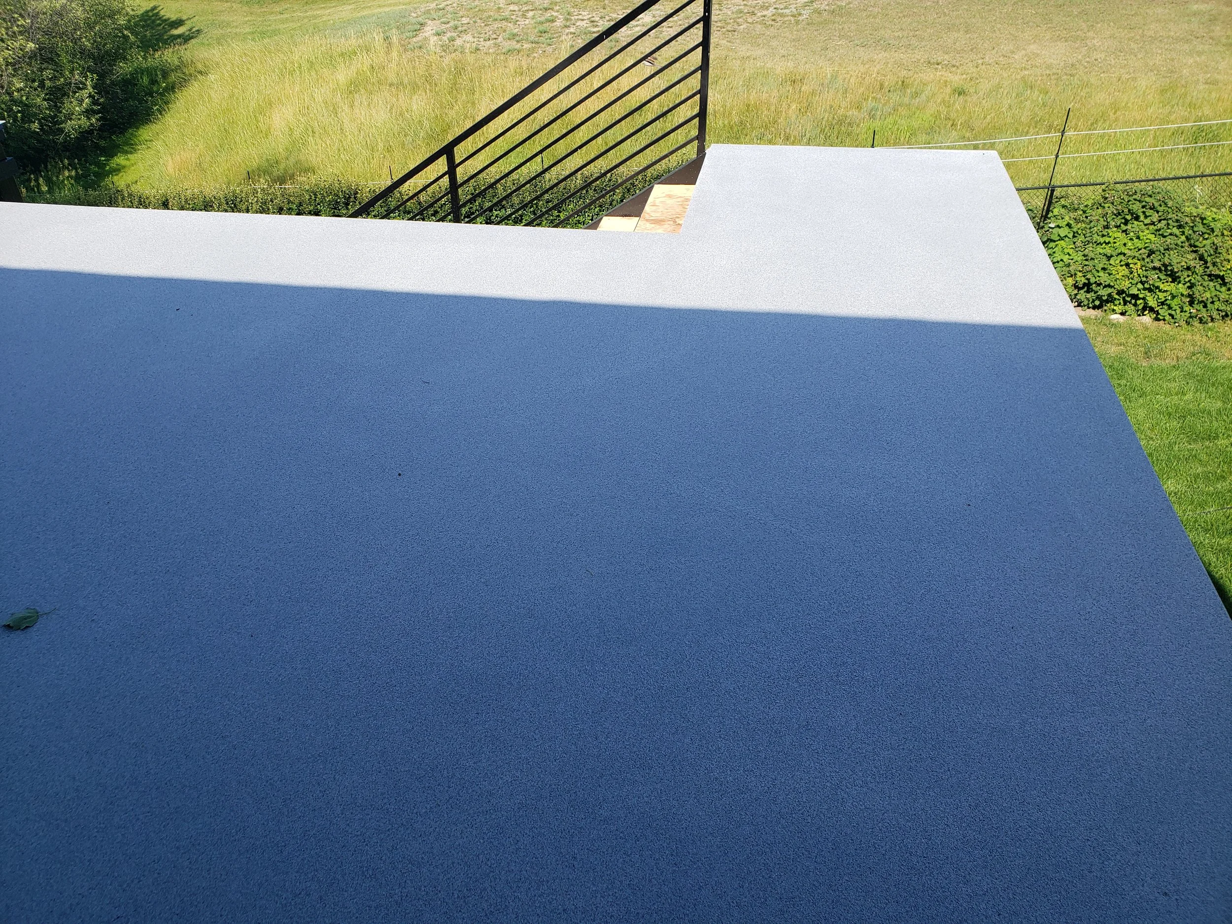 AFTER - Finished in Dalmatian Anti-Slip Quartz Stone.