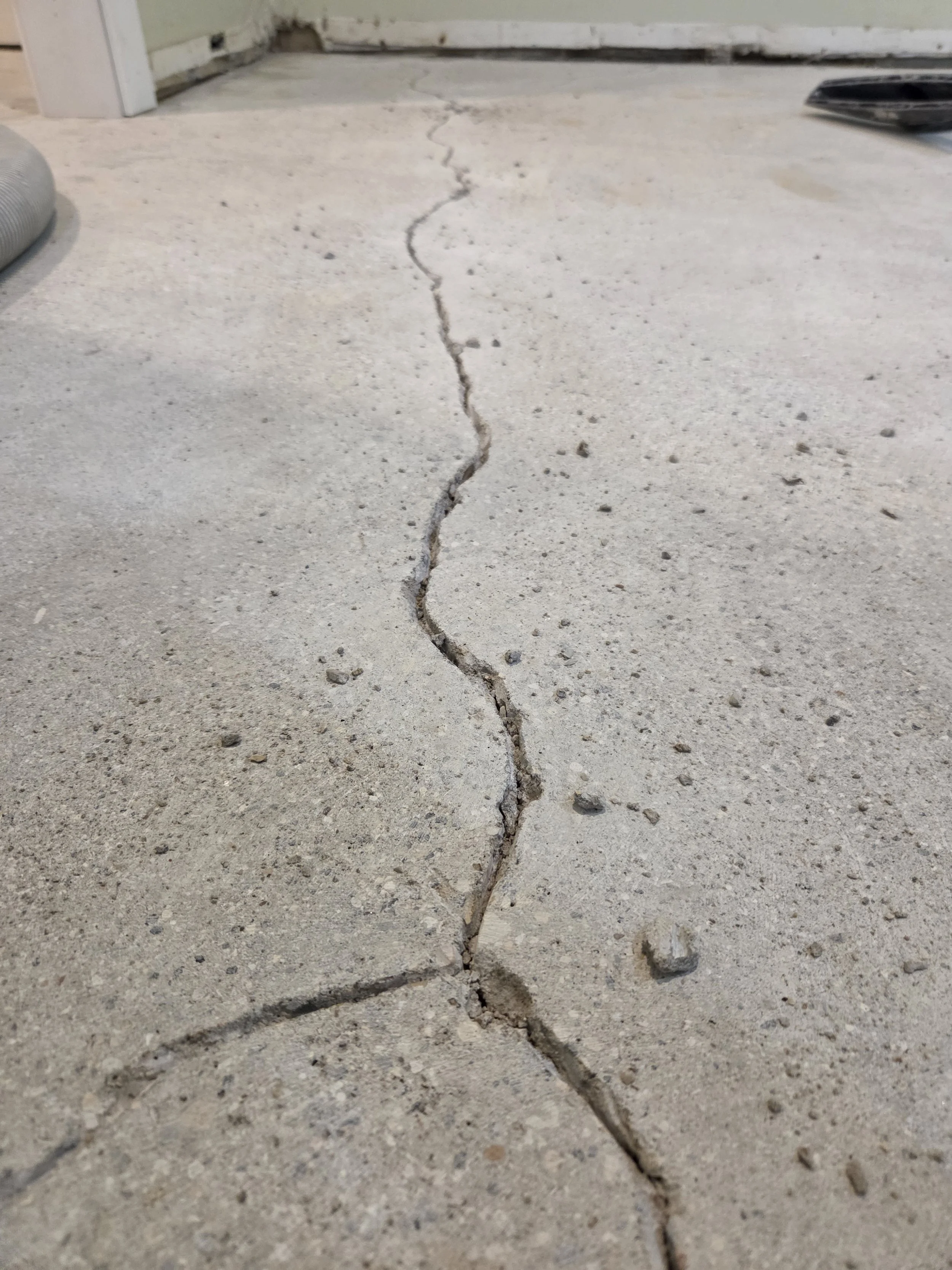 BEFORE - Large cracks
