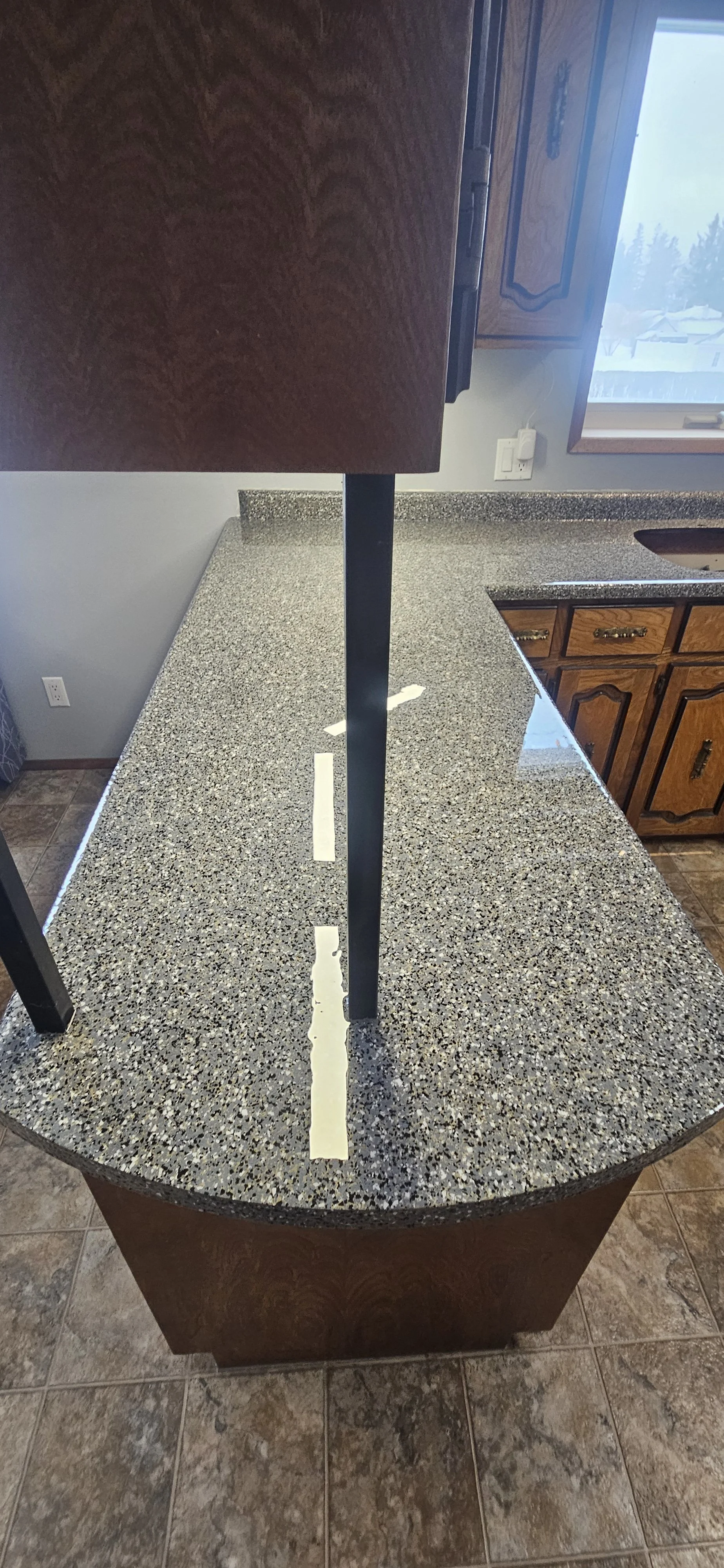 Coated kitchen countertops