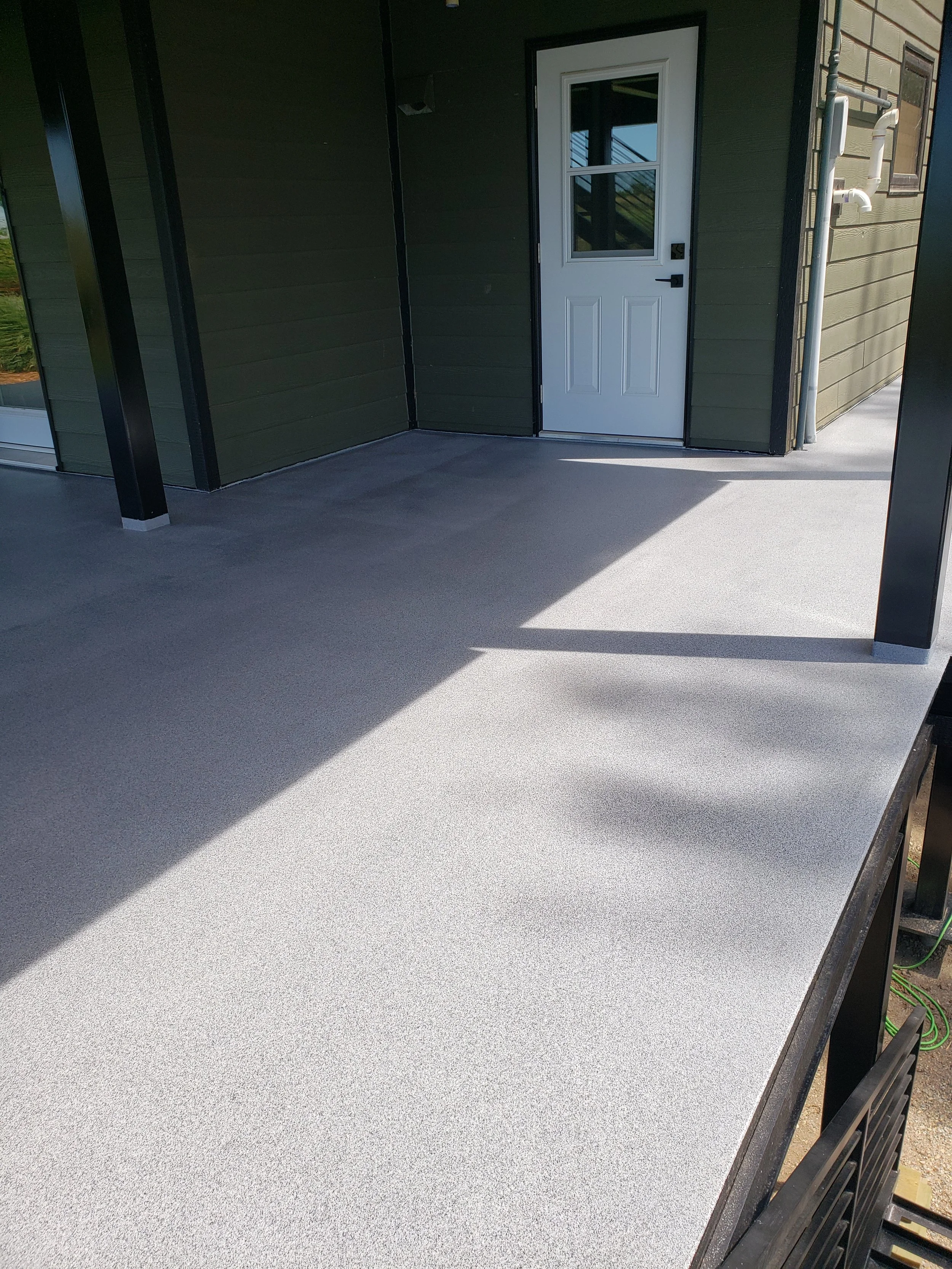 AFTER - Finished in Dalmatian Anti-Slip Quartz Stone.