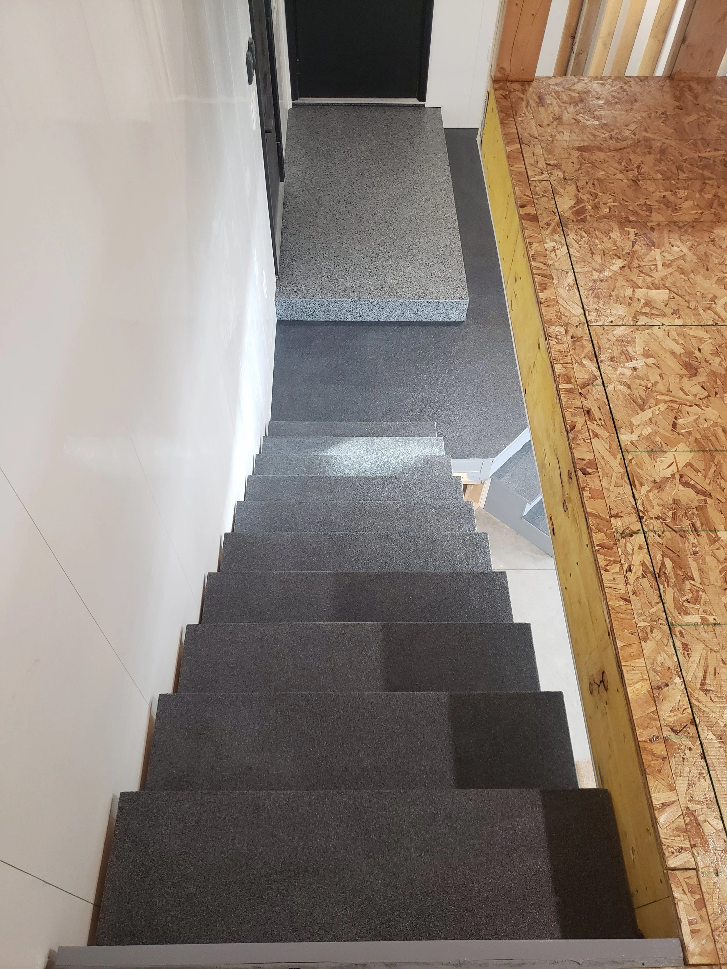 Finished in Galaxy Anti-Slip Quartz Stone.