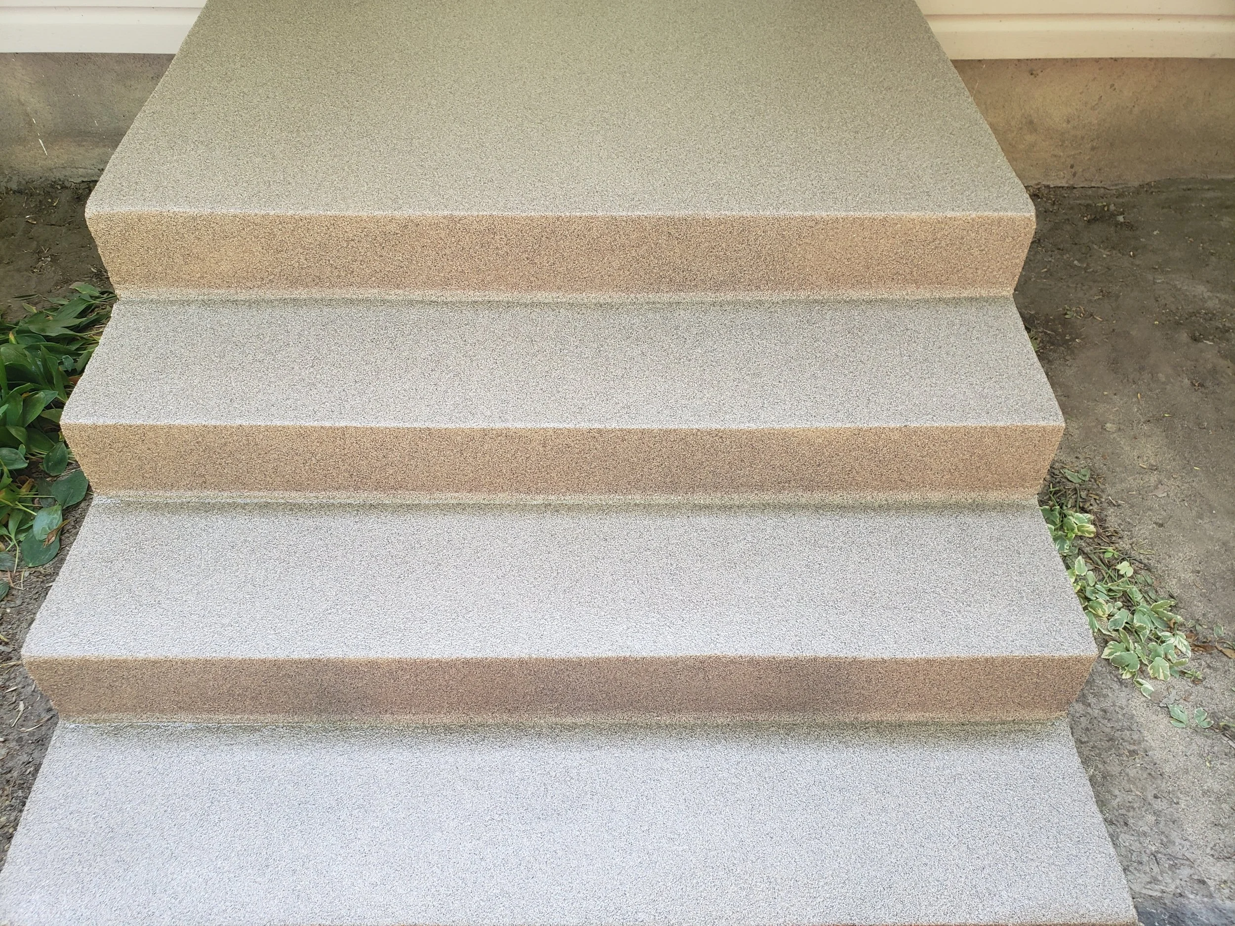 Finished in Toffee Anti-Slip Quartz Stone.