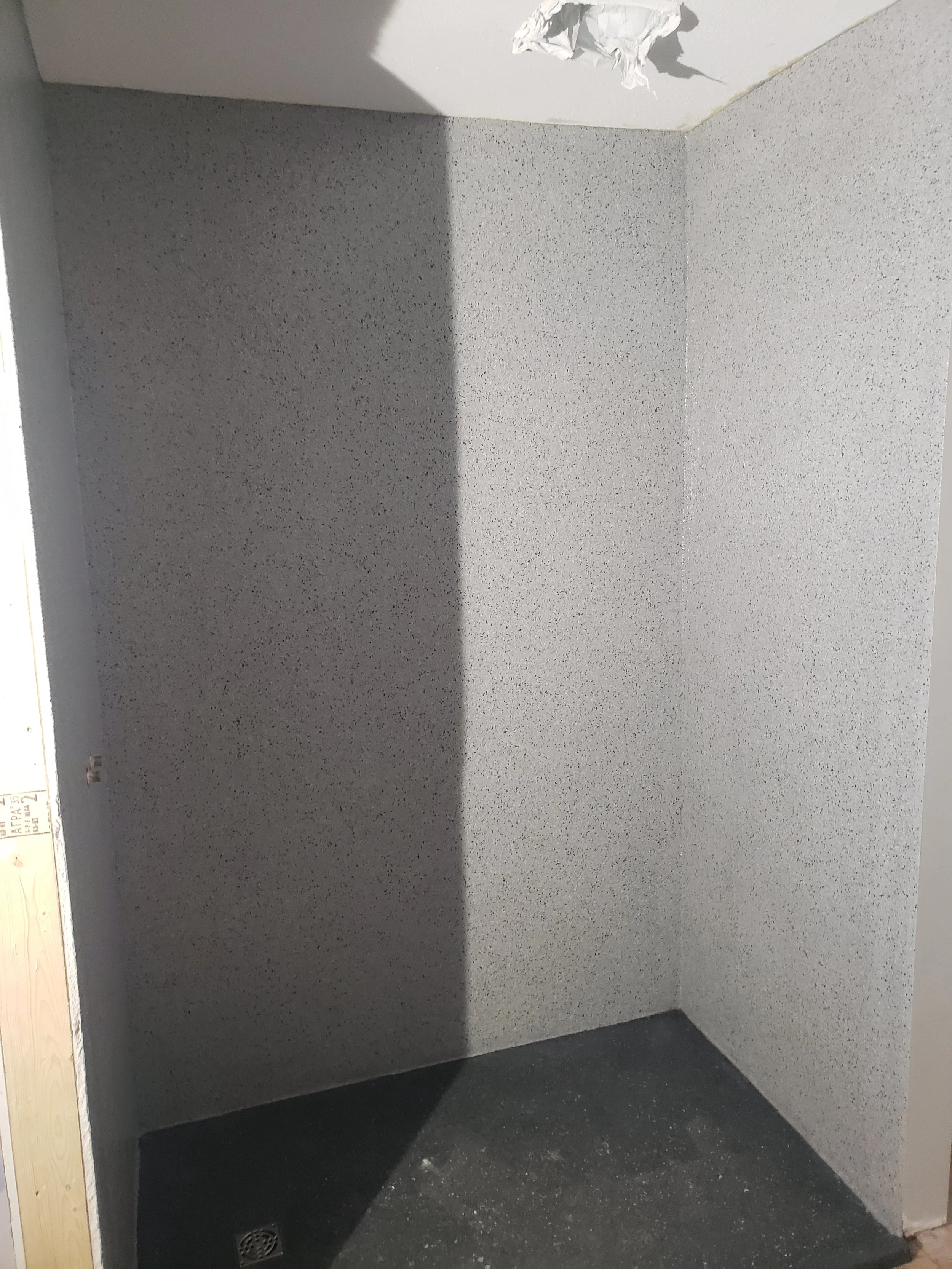 Finished in Galaxy Anti-Slip Quartz Stone.