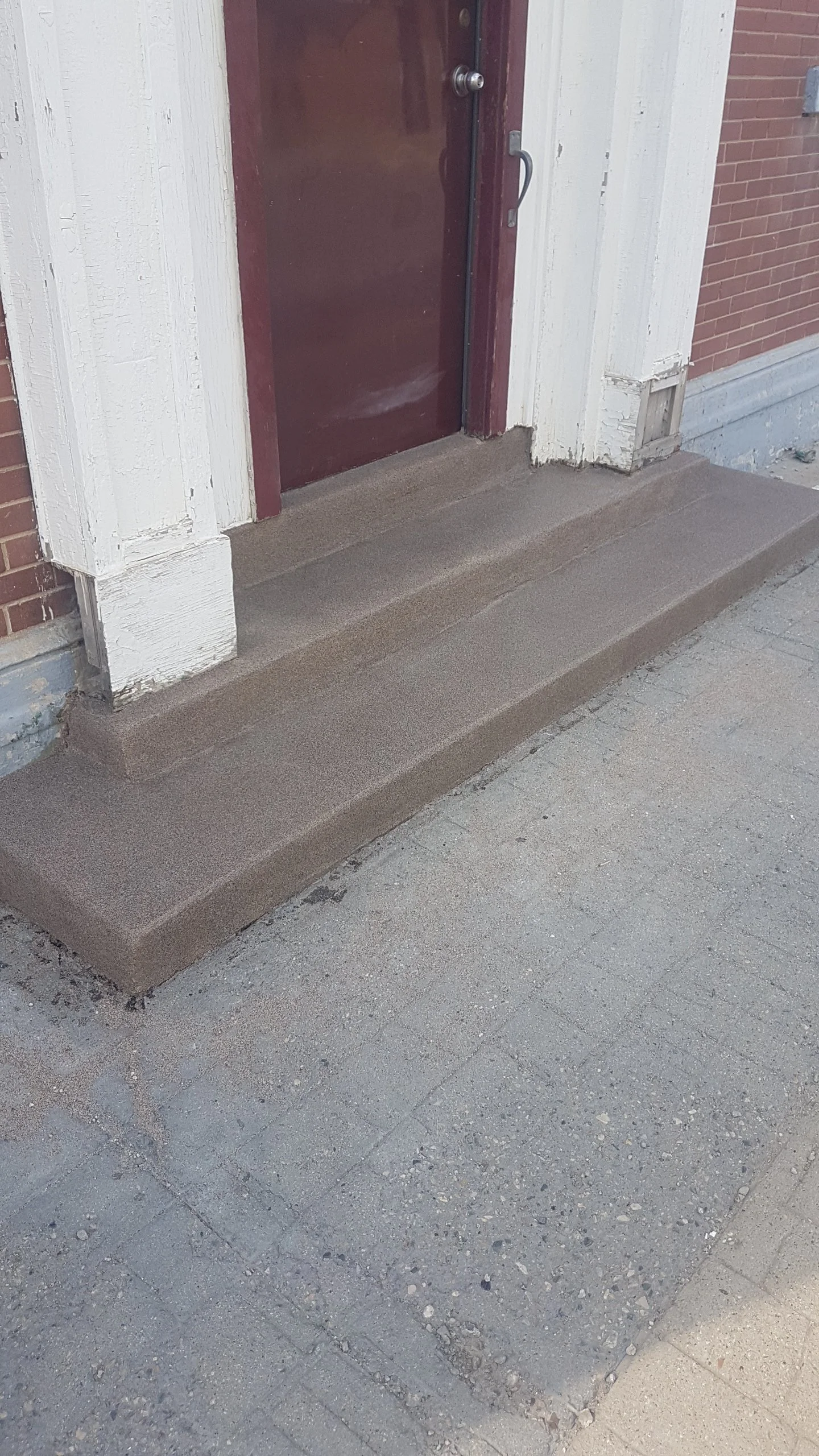 AFTER - Finished in Toffee Anti-Slip Quartz Stone.