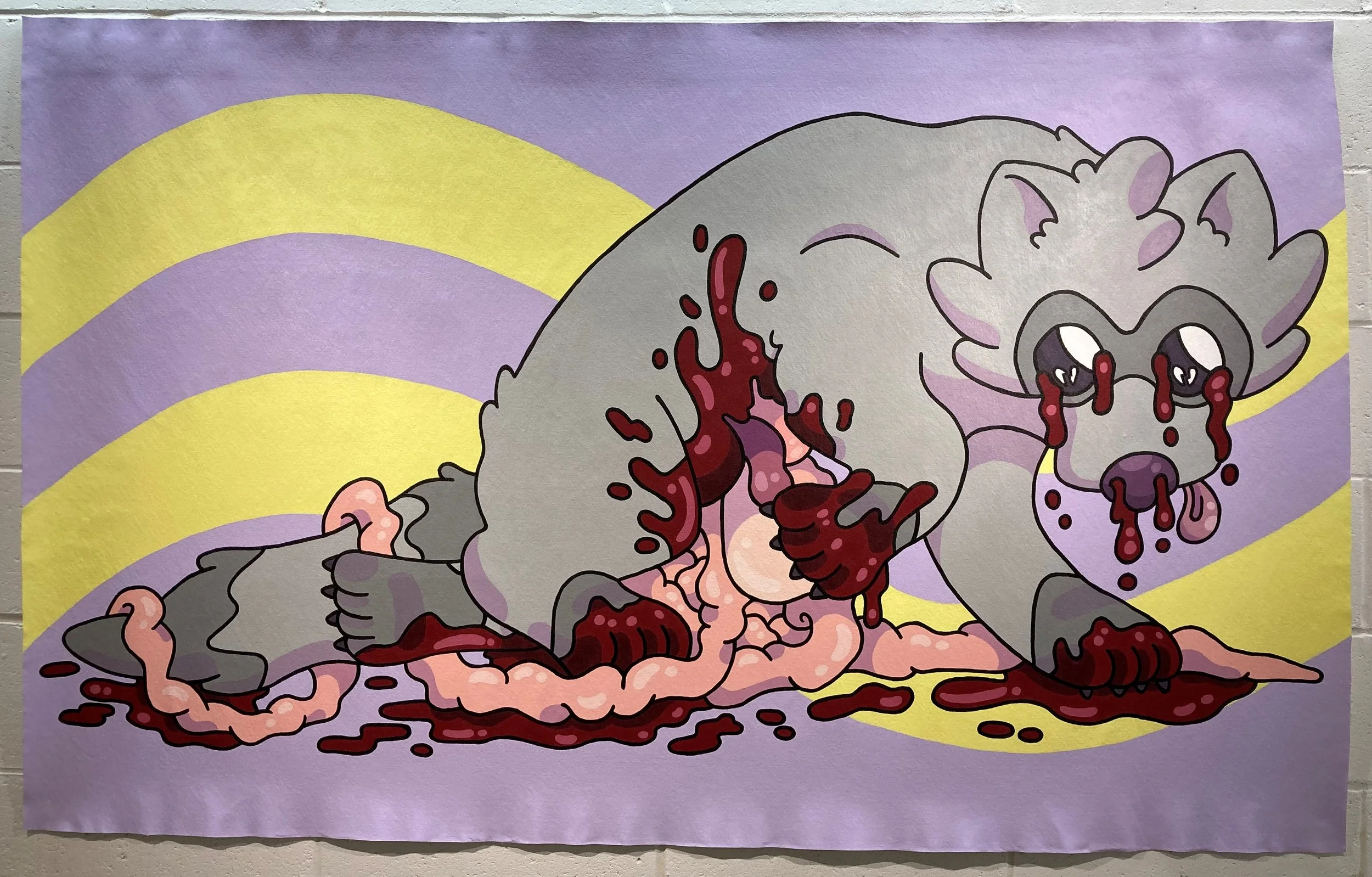 The Crawl, 2023, acrylic on canvas, 42.5" x 68"