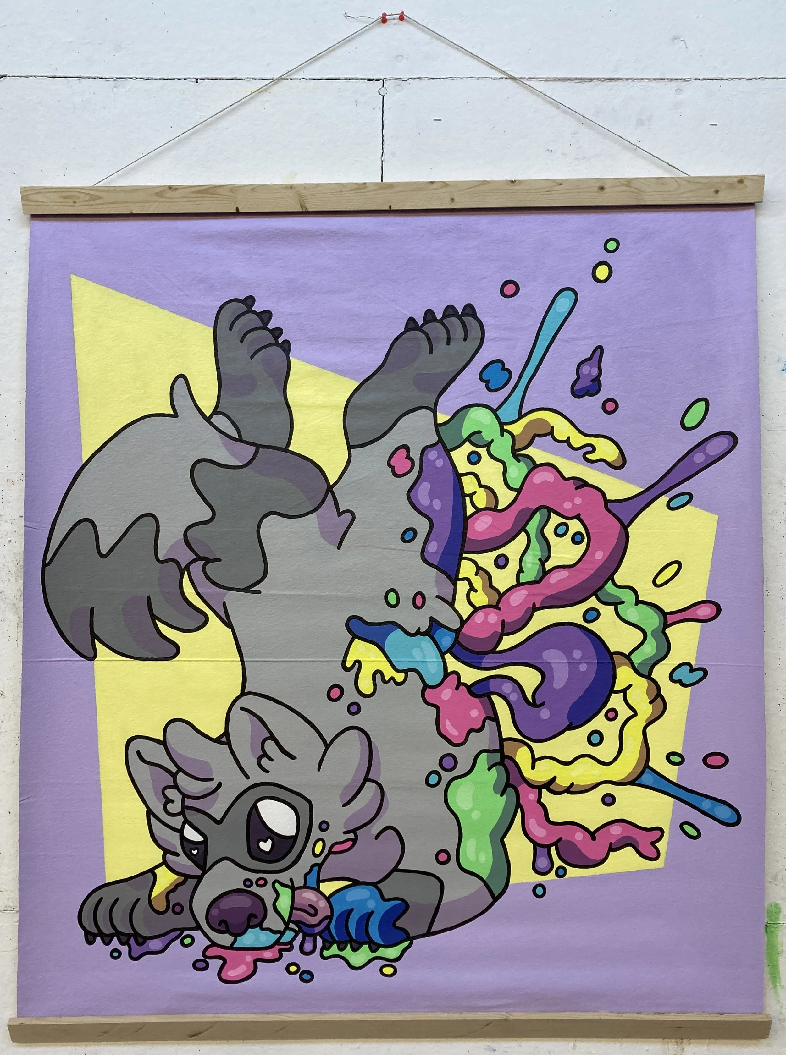Do Us Part, 2022, acrylic on canvas, 47.75" x 41.5"