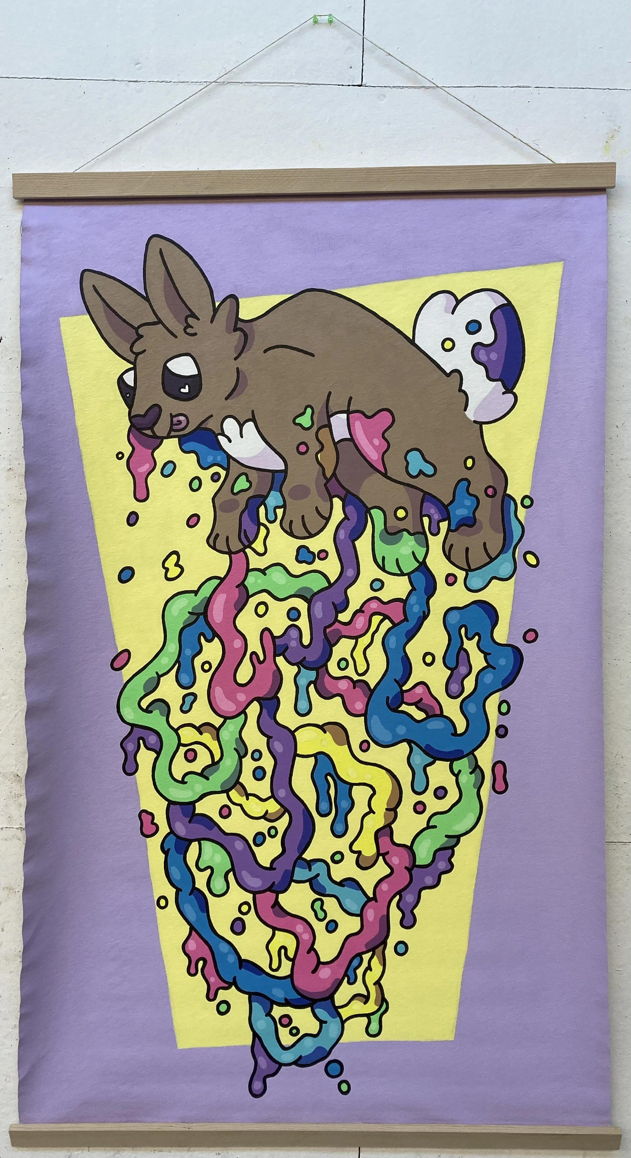 Prosperous, 2022, acrylic on canvas, 61.25" x 37.25"