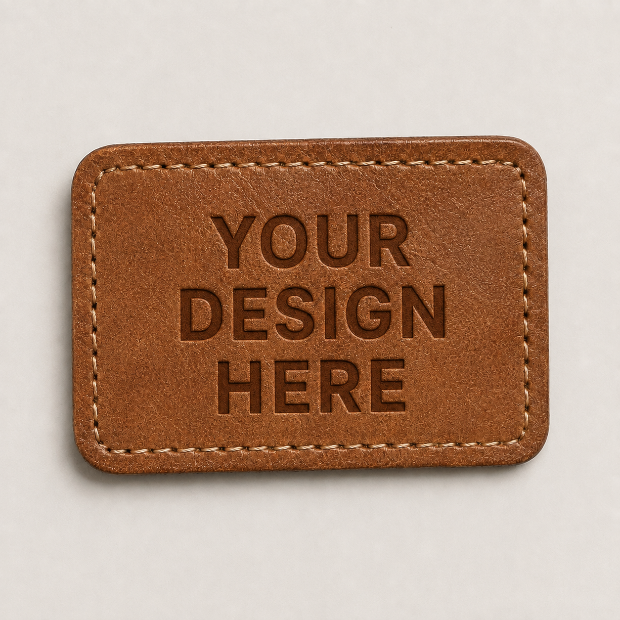 Custom Velcro Patch 2x3 inch Leatherette