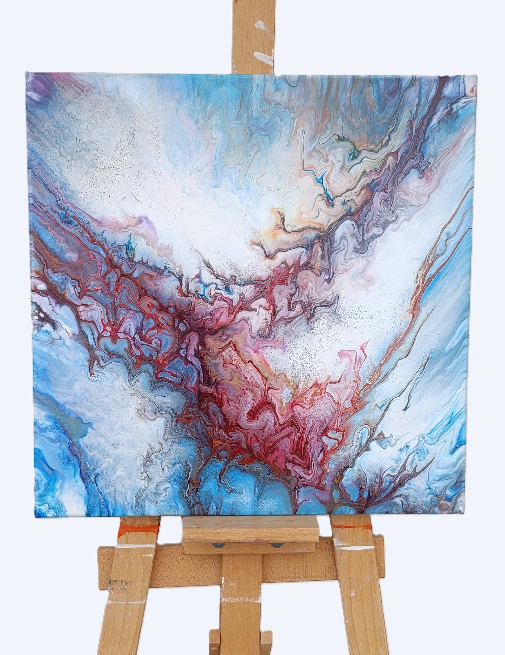 Creation Process – Original expressive mixed media painting