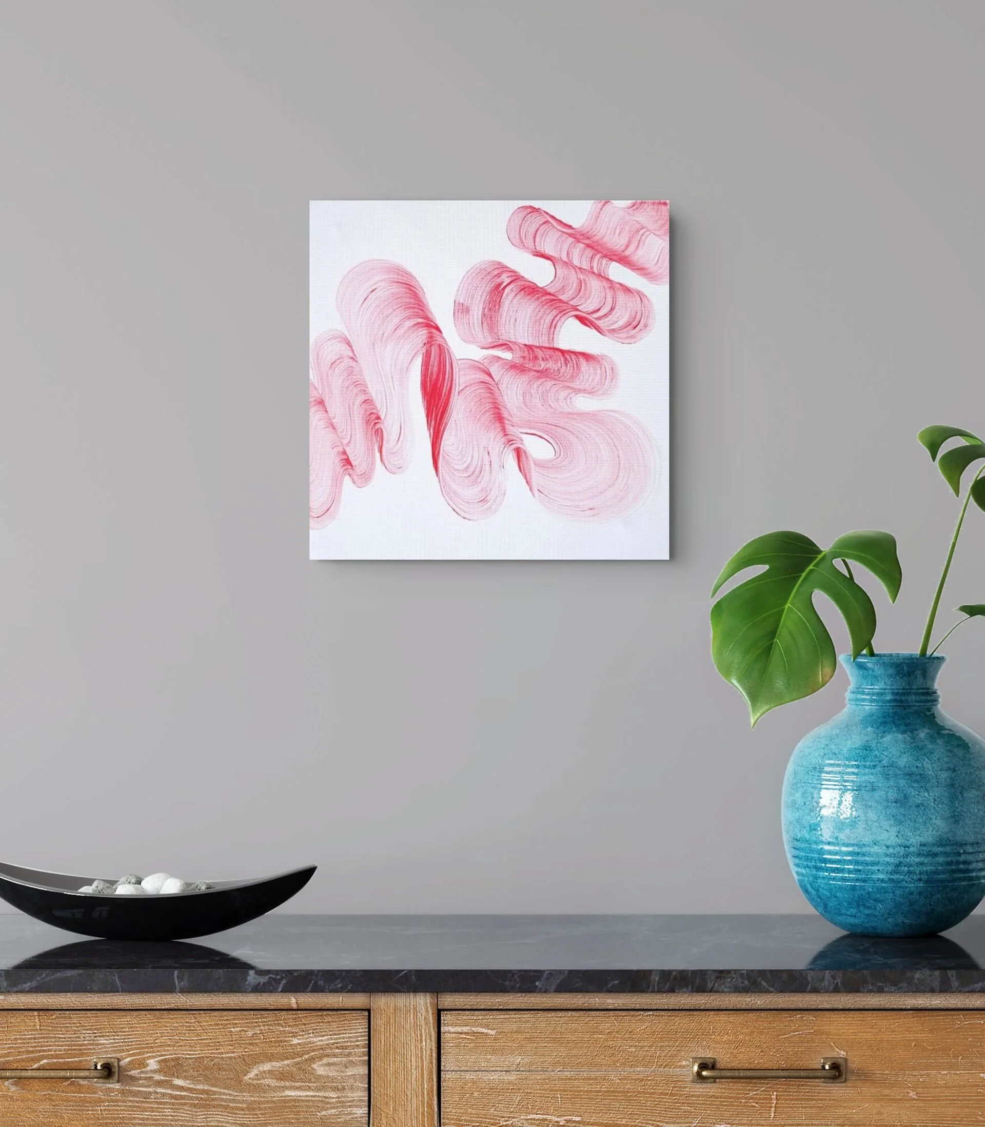 Minimalist original abstract art Waves of Love