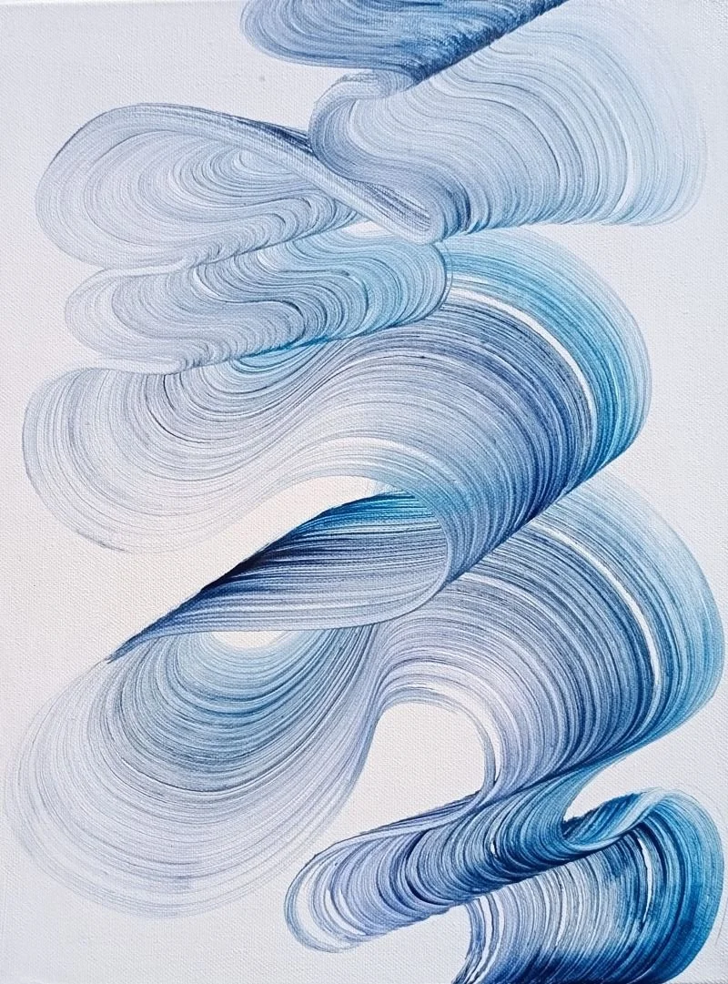 blue abstract art