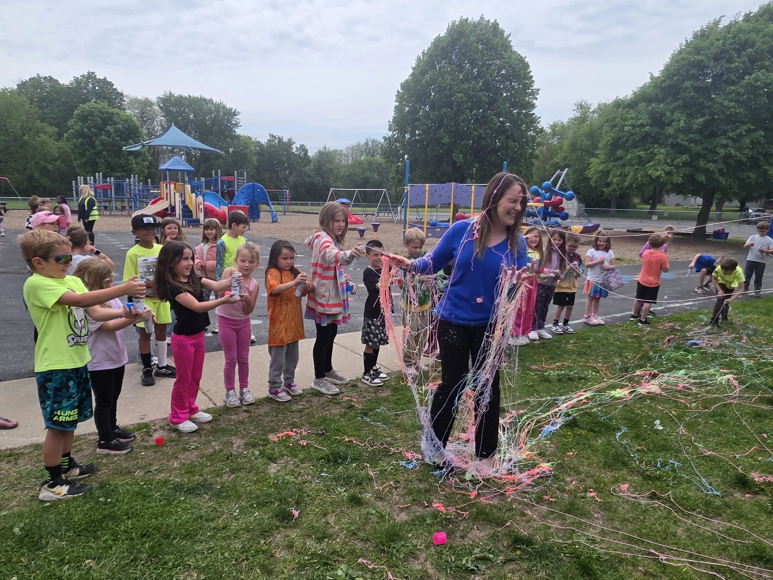 Silly String the Principal: Sometimes the best way to build connection is to let your staff or students have a little fun at your expense!