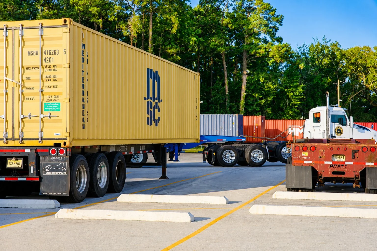 Movement with the container storage yard at Savannah Global Logistics Park