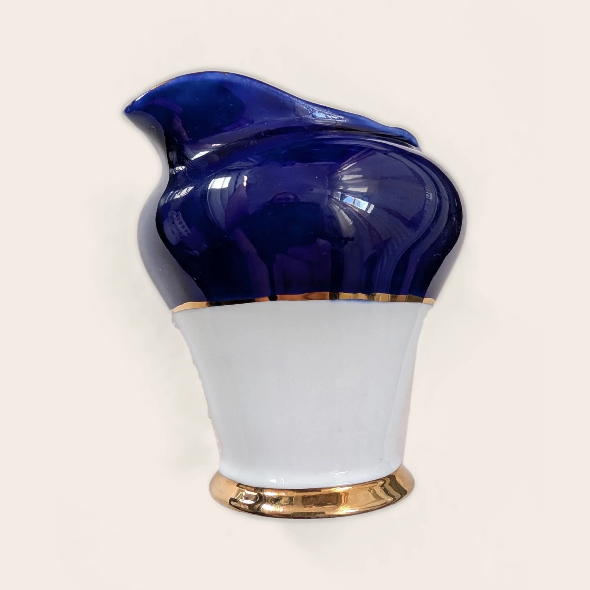 Vintage Aynsley Cobalt Blue and Gold Cream Jug | Pattern 7348, Circa 1945