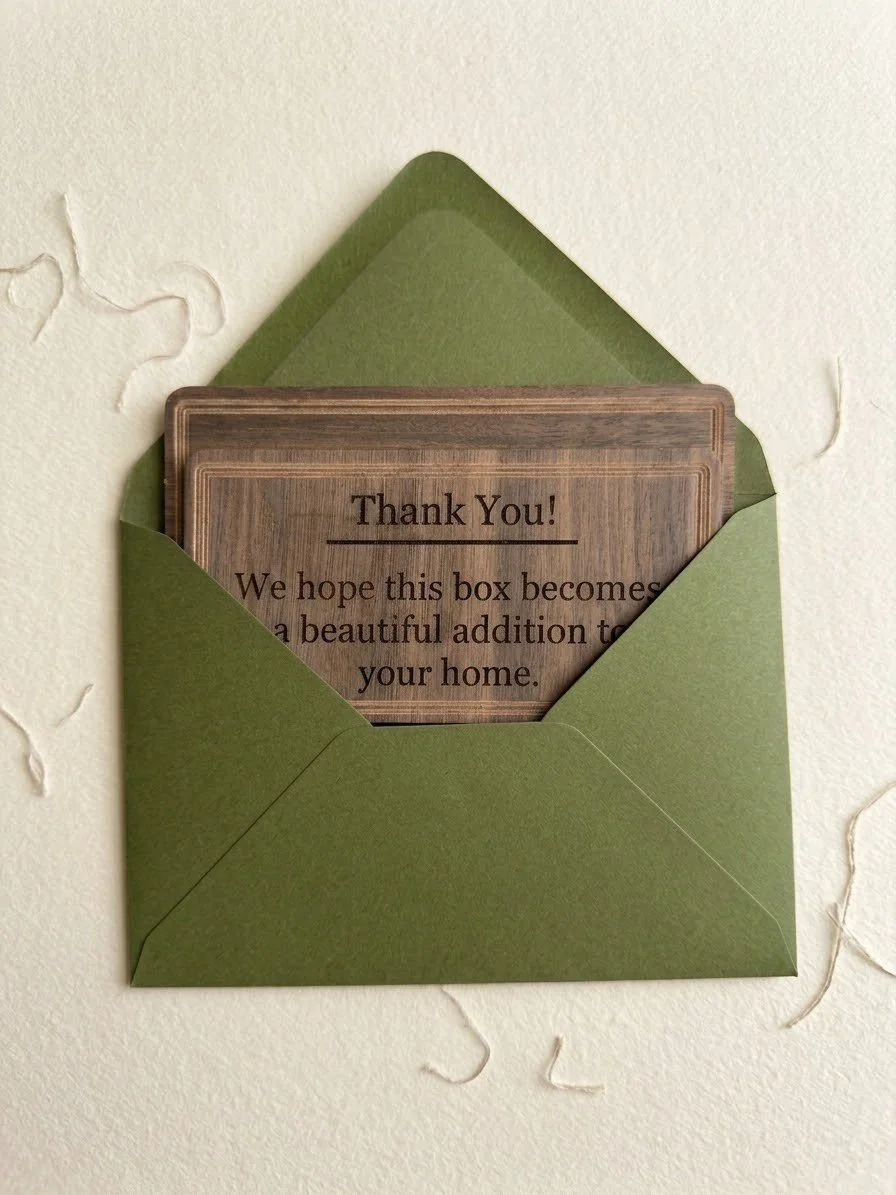 Personalized Wooden Note