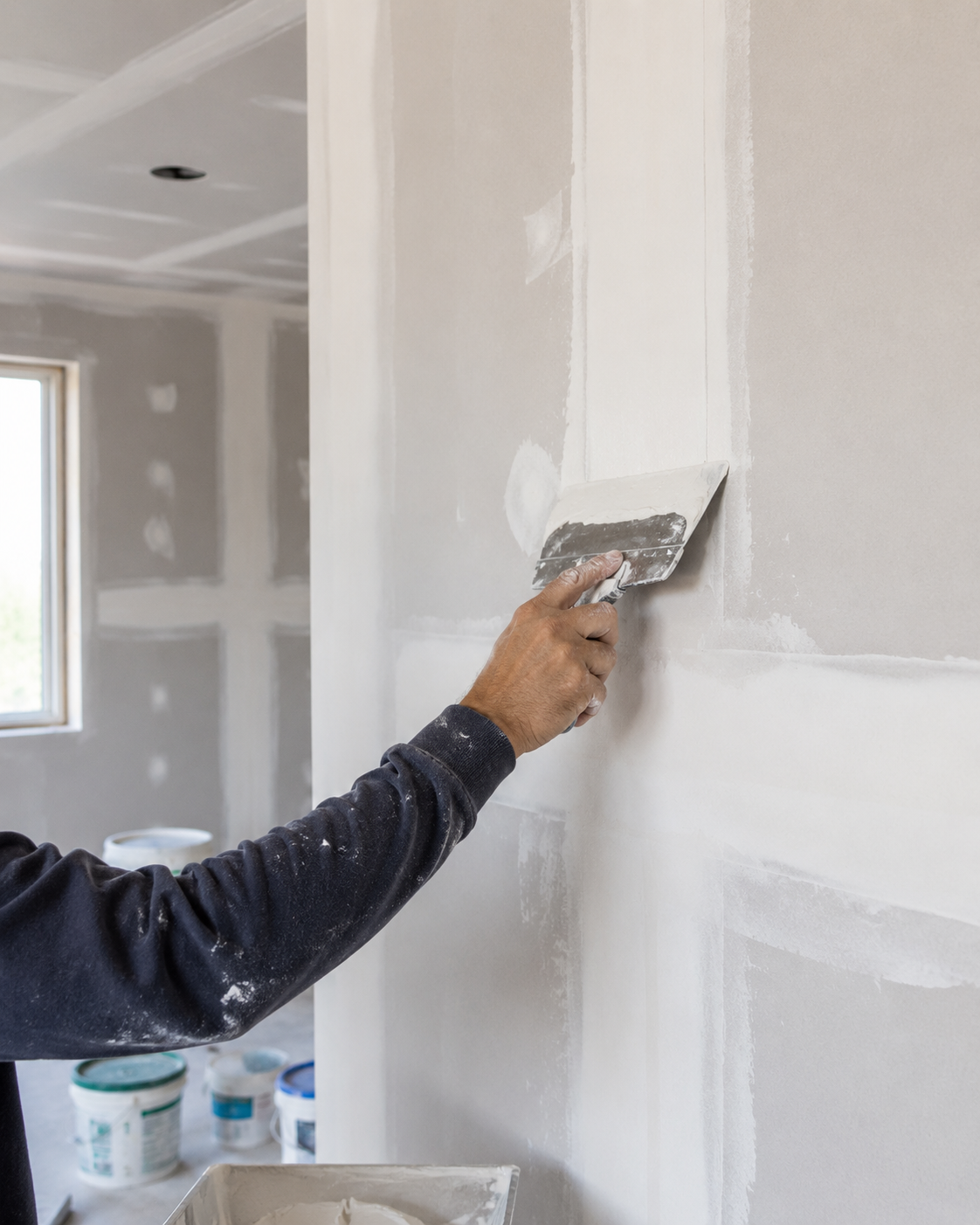 Apex wall and finish taping job
