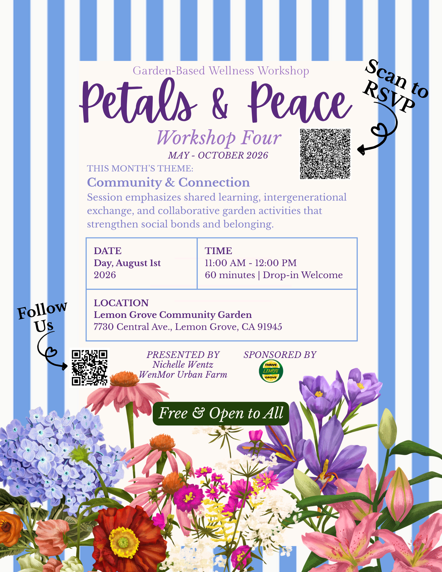 Workshop 4 of the Petals & Peace Program