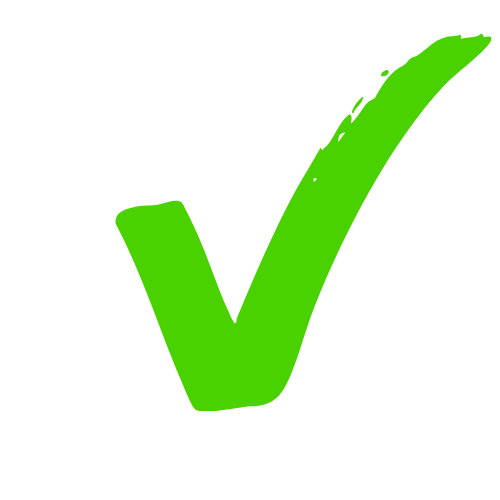 Green check mark on a black background.