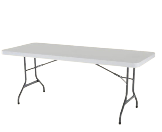 6ft Long Plastic Tables