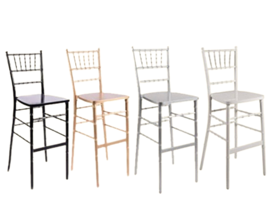 Black, Gold, Silver, or  White Chiavari Barstools