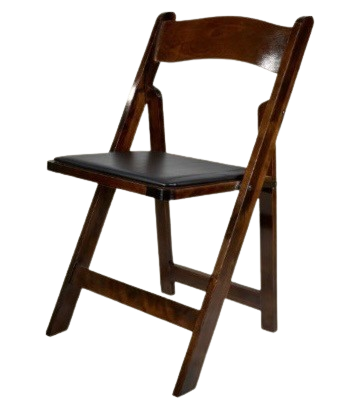 Fruitwood Padded Folding Chairs