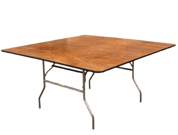 60” x 60” Wood Squared Tables