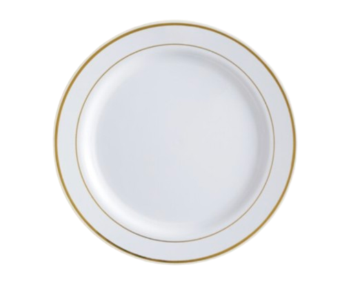 Gold & White Salad Plates