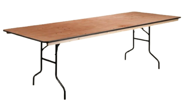 8ft Long Wood Tables