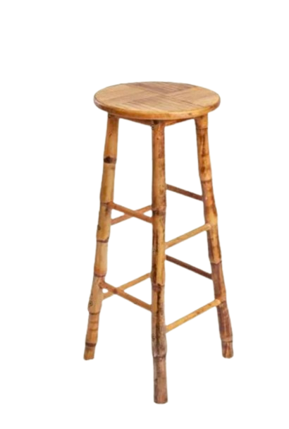 Bamboo Backless Barstools