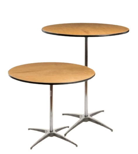 High & Low Top Round Tables 30"