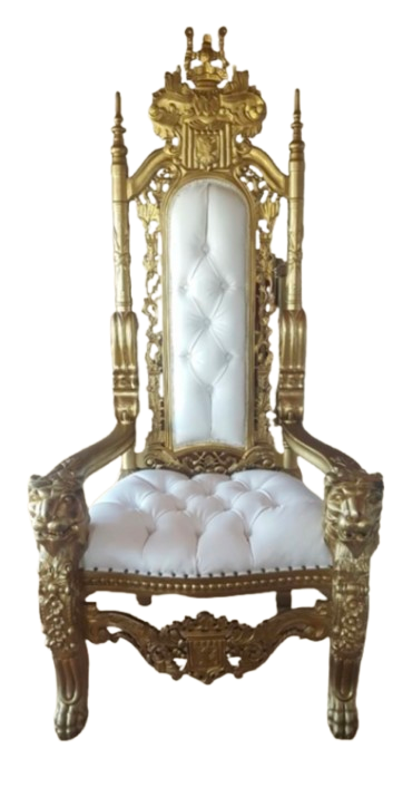 Gold & White Lion Throne