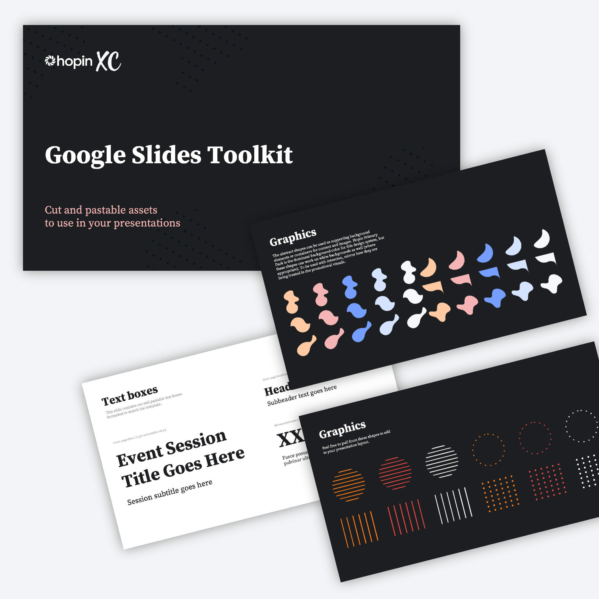 A toolkit of reusable assets was provided to help create ease and consistency across presentations.