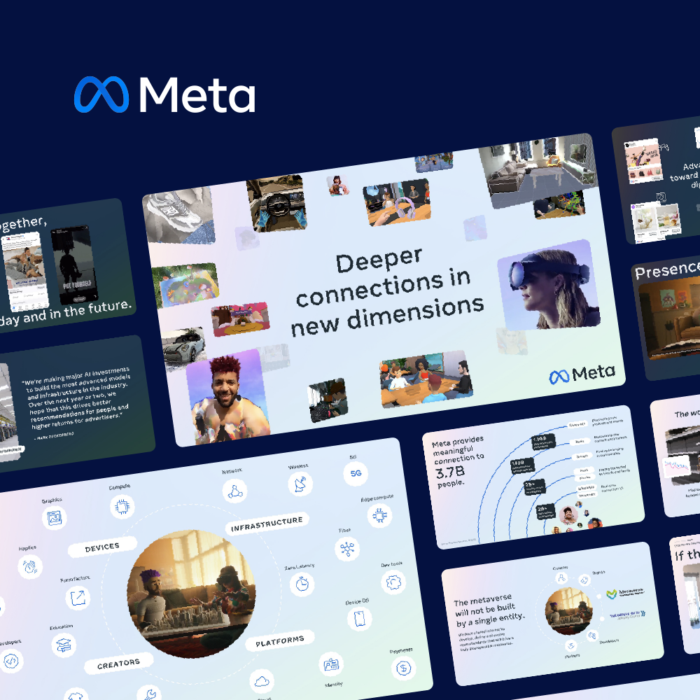 A collection of presentation slides