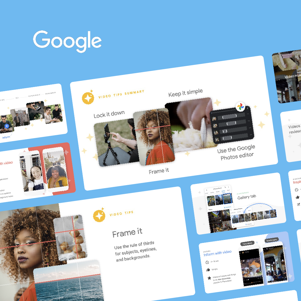 A collection of presentation slides