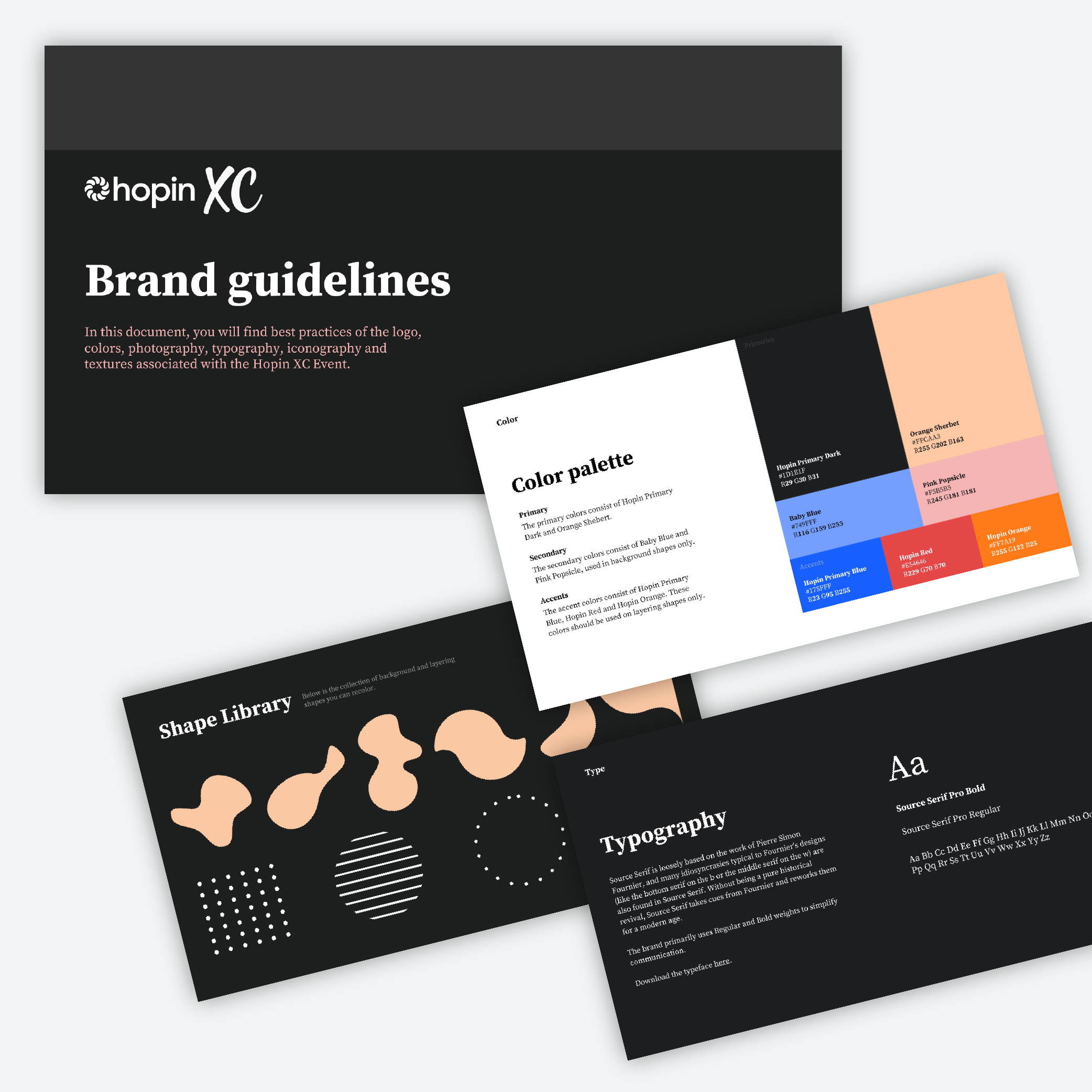 The brand guide was designed to provide direction for all aspects of the event.