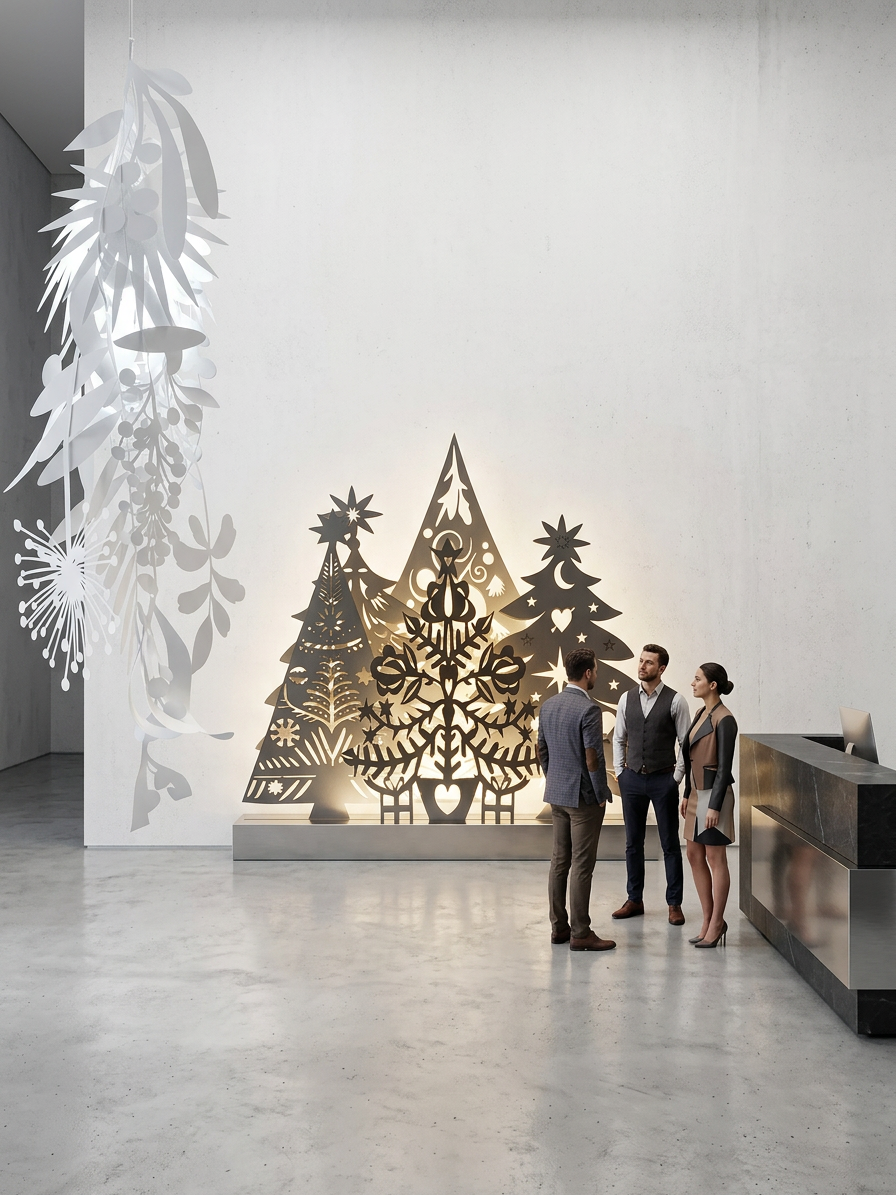 Trees large light installation seasonal Christmas.png