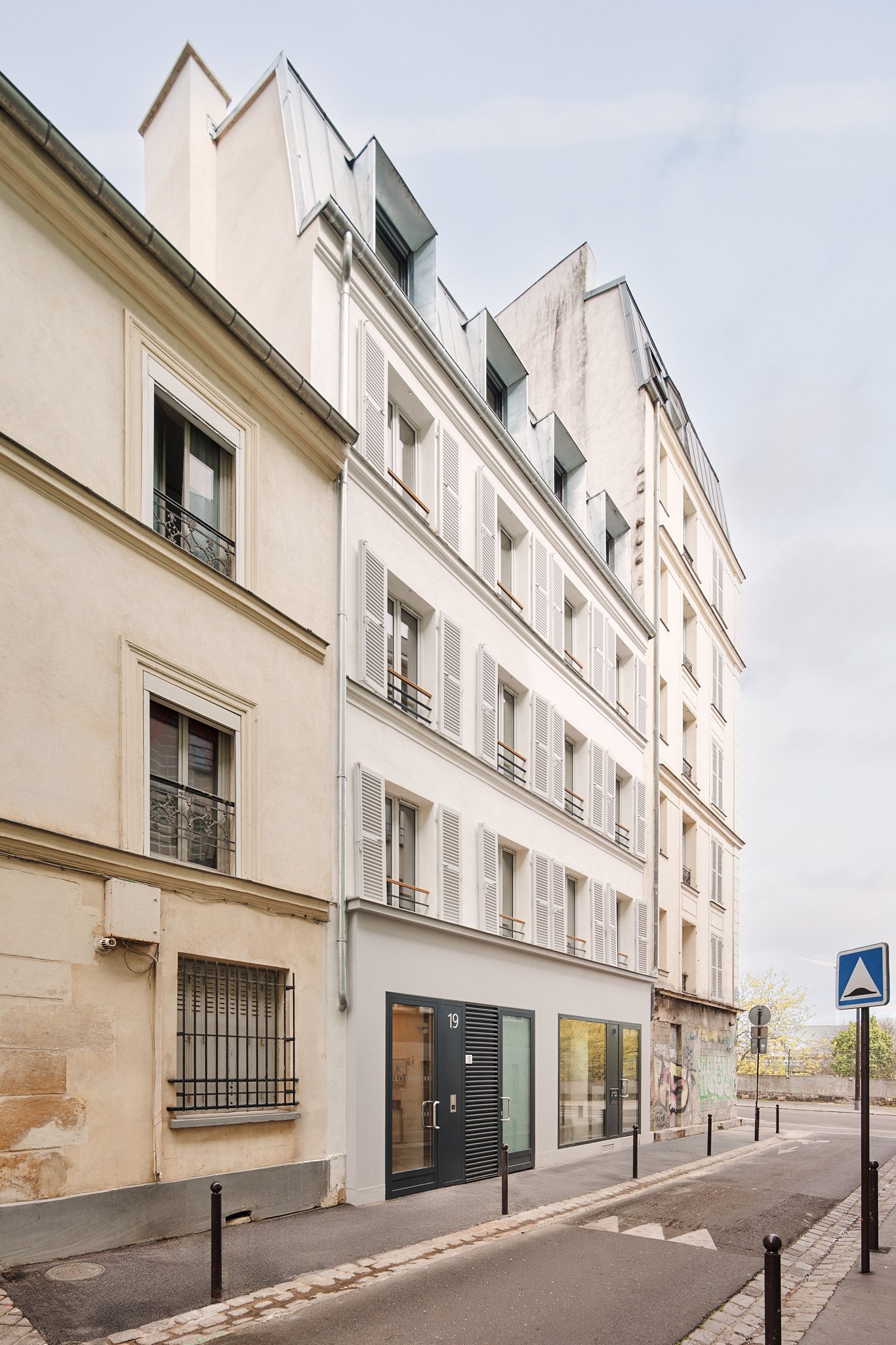 Logements rue Caillé, Paris 18e, AKR architecture, photographie d'architecture Benoît Drouet