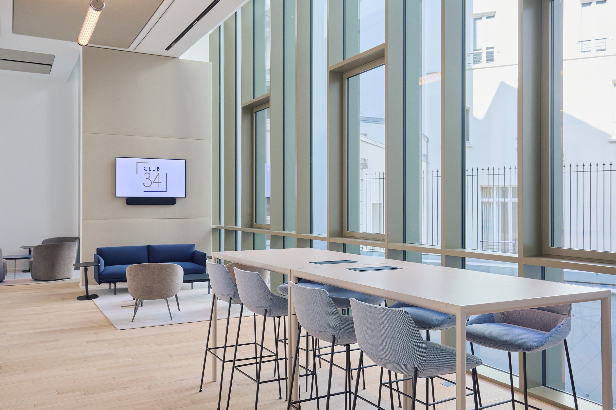 Bureaux LFP à Paris, SK&Associées, photographie d'architecture Benoît Drouet