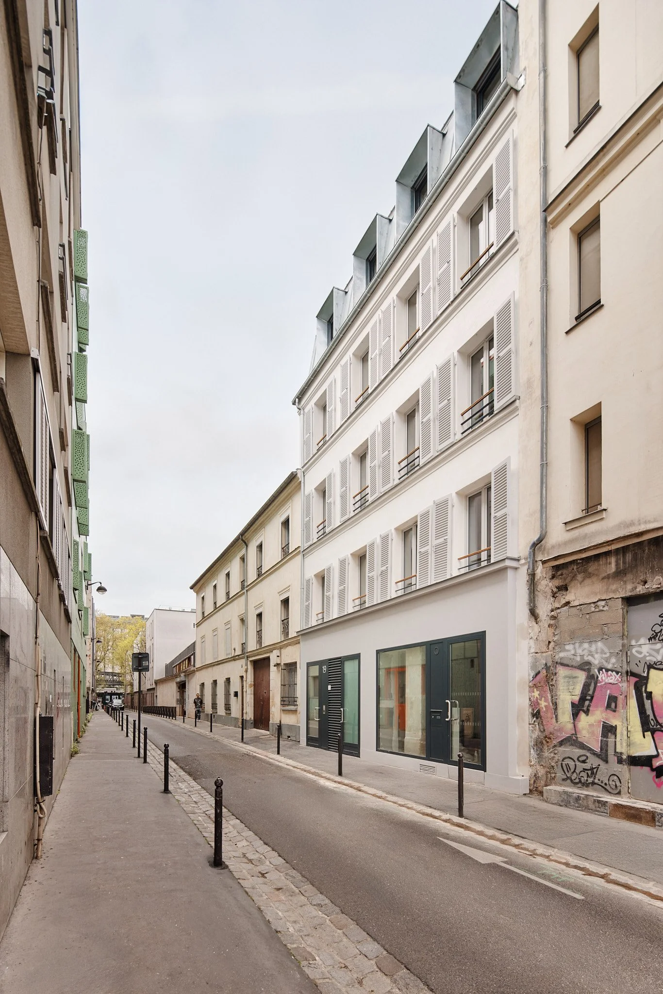 Logements rue Caillé, Paris 18e, AKR architecture, photographie d'architecture Benoît Drouet