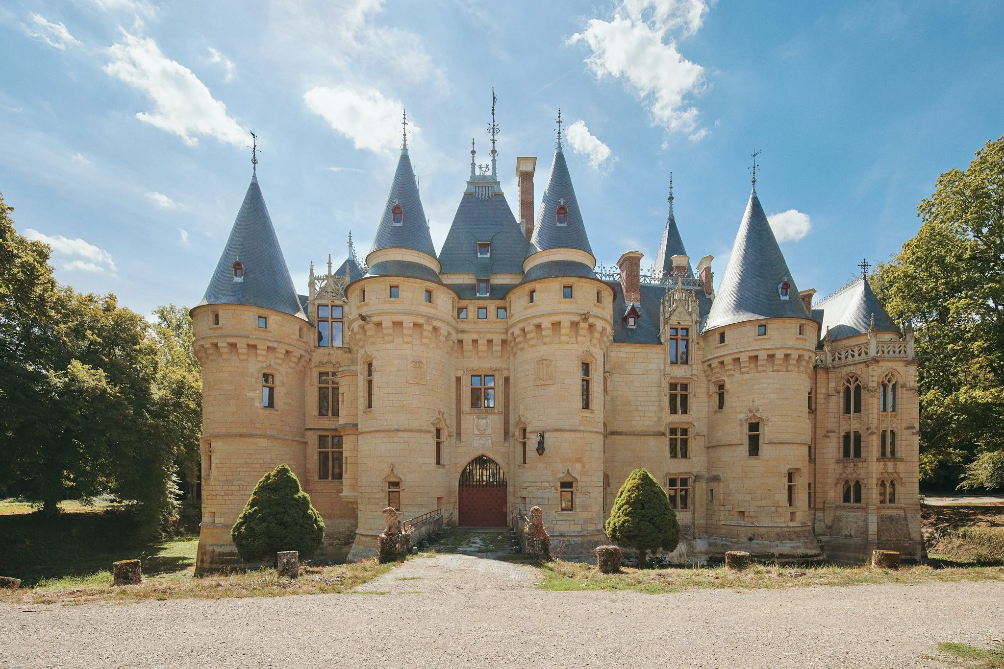 Chantier de restauration du Château de Vigny, Artene, photographie de chantier Benoît Drouet