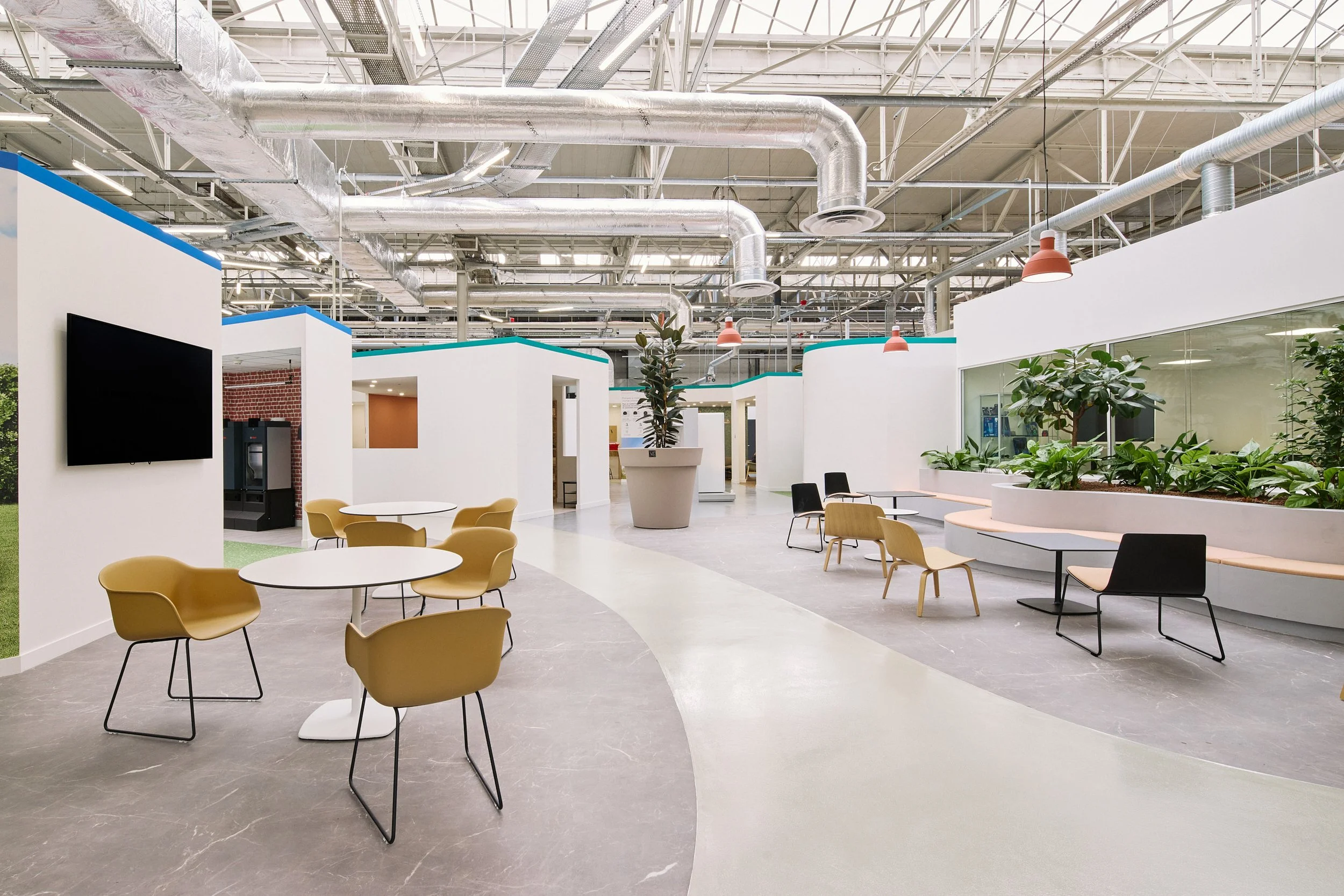 Showroom Bosch à Drancy, Malabar Architecture, photographie d'architecture Benoît Drouet