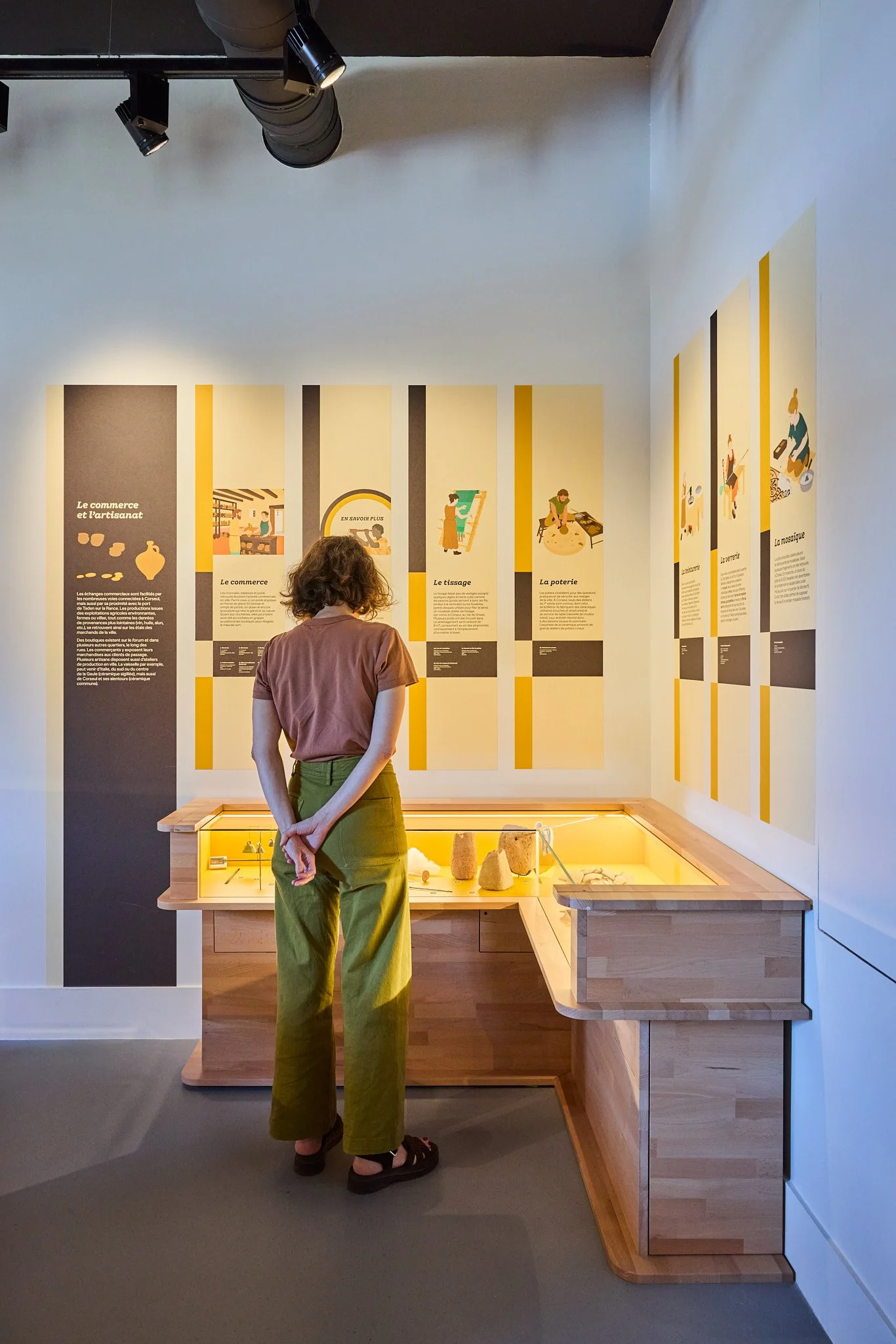 ArchéoMusée Coriosolis à Corseul, scénographie Soplo, photographie Benoît Drouet