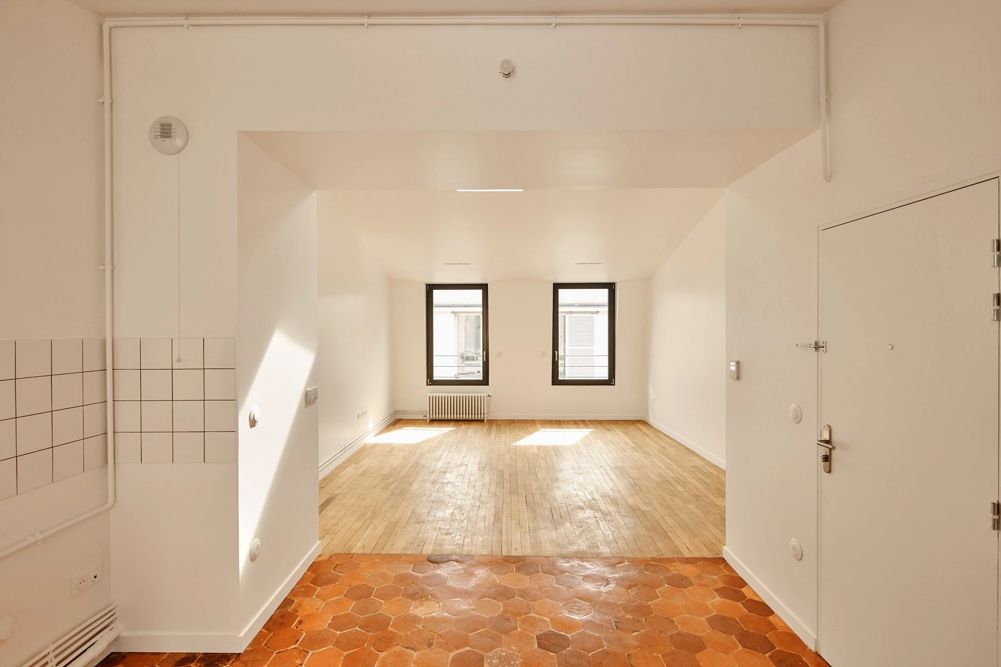 Logements rue Caillé, Paris 18e, AKR architecture, photographie d'architecture Benoît Drouet