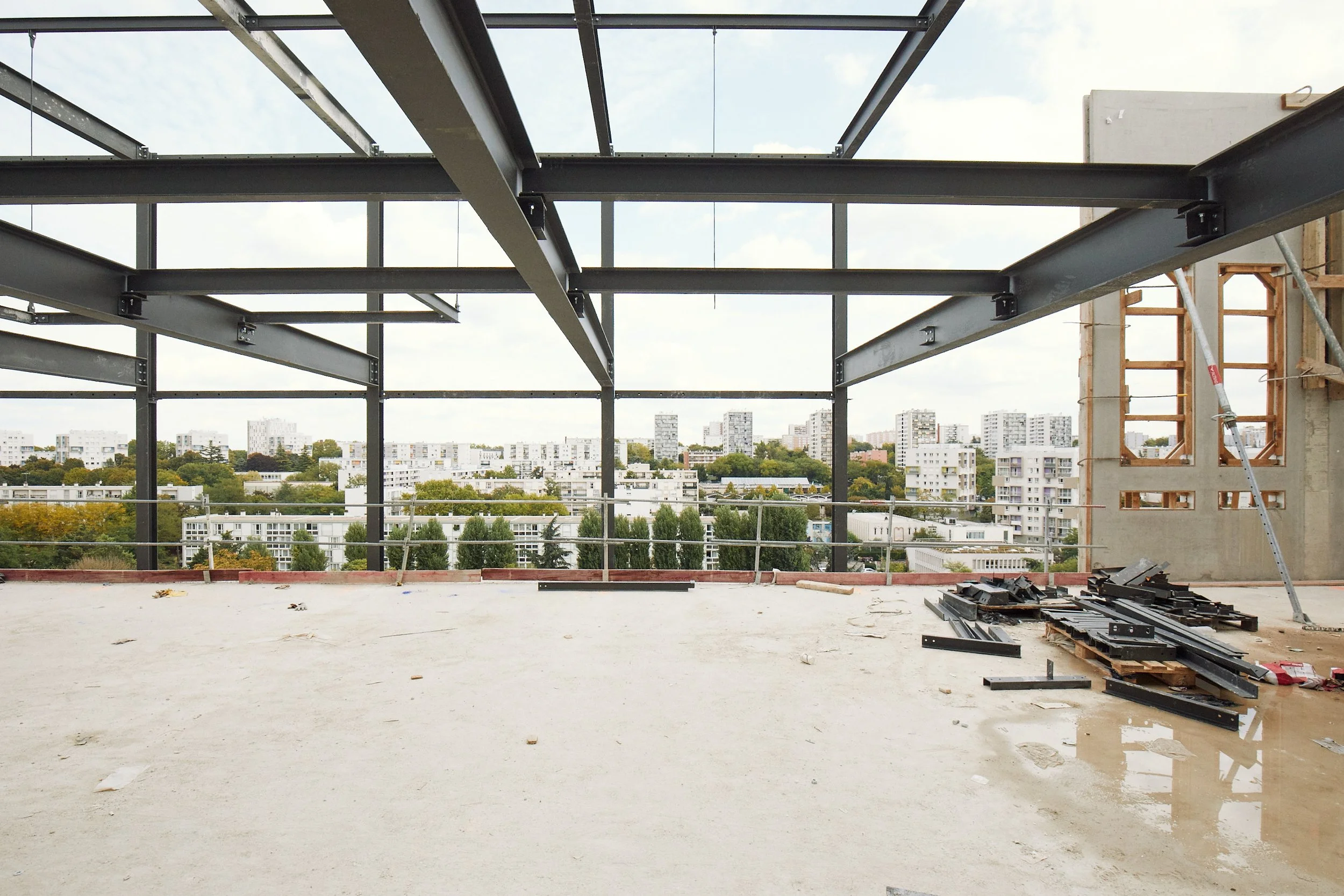 Suivi de chantier Good Morning Campus à Créteil, Groupe Cardinal, photographie de chantier Benoît Drouet