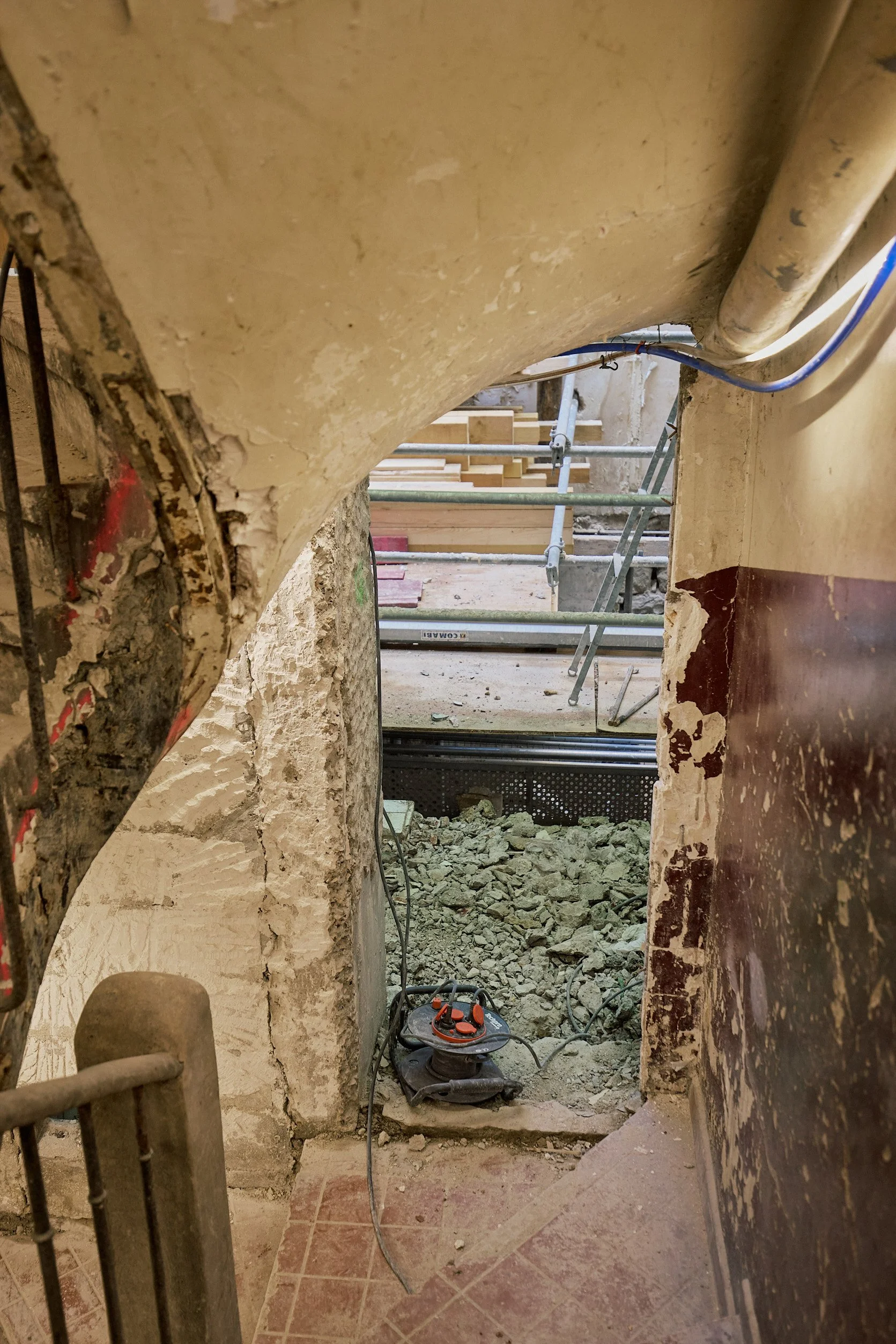 Chantier de logements rue Caillé, Paris 18e, AKR architecture, photographie de chantier Benoît Drouet