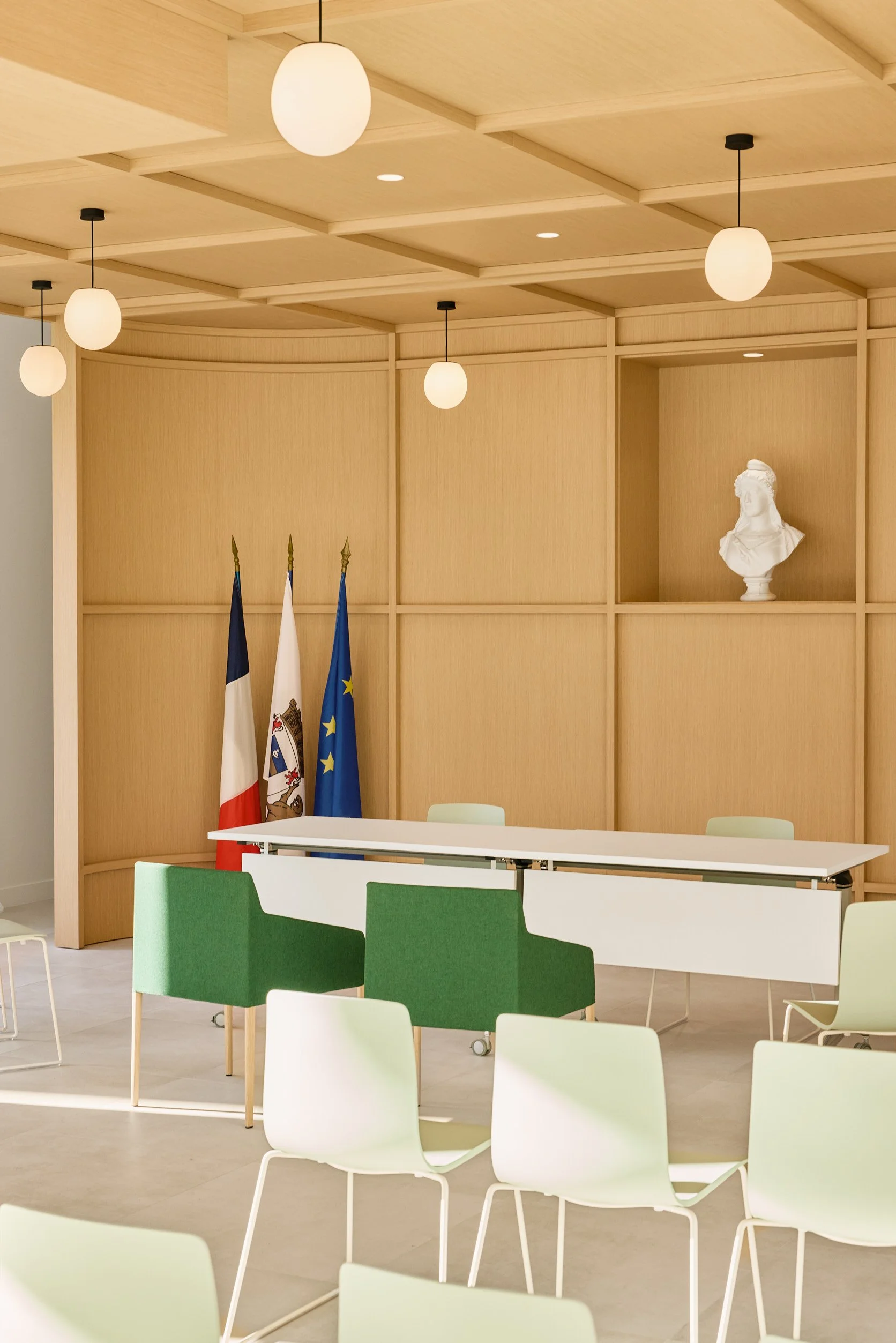 Salle des mariages d'Igny, Malabar Architecture, photographie d'architecture Benoît Drouet