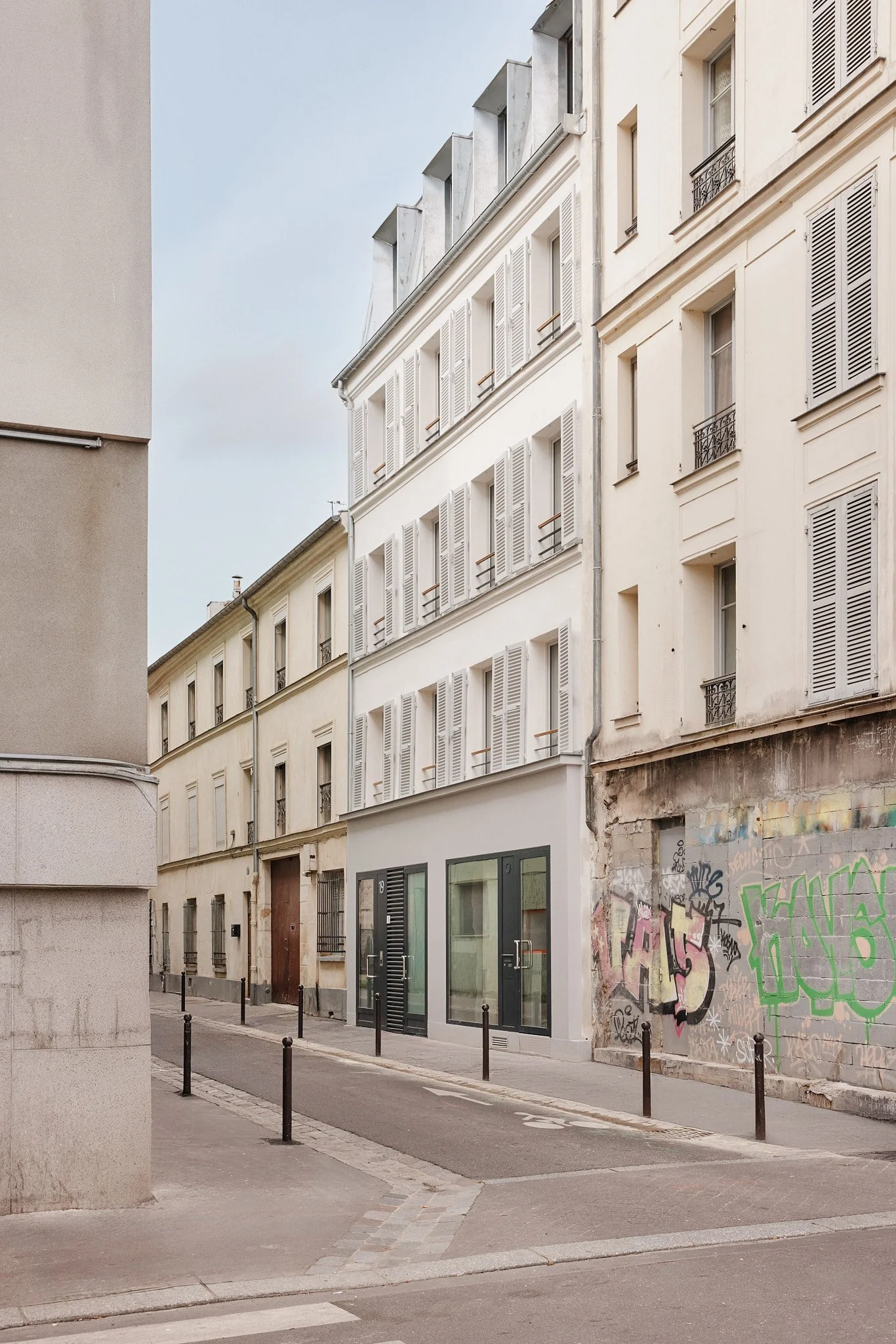 Logements rue Caillé, Paris 18e, AKR architecture, photographie d'architecture Benoît Drouet