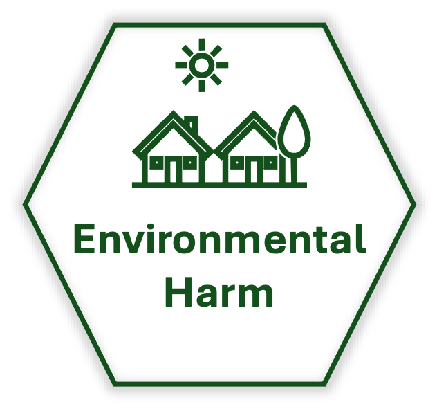 Environmental harm caused when corporate costs are shifted to communities or ecosystems.